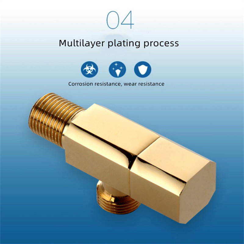 Van Điều Khiển Nước Nóng Lạnh G1 / 2 Bằng Đồng Thau Mạ Vàng