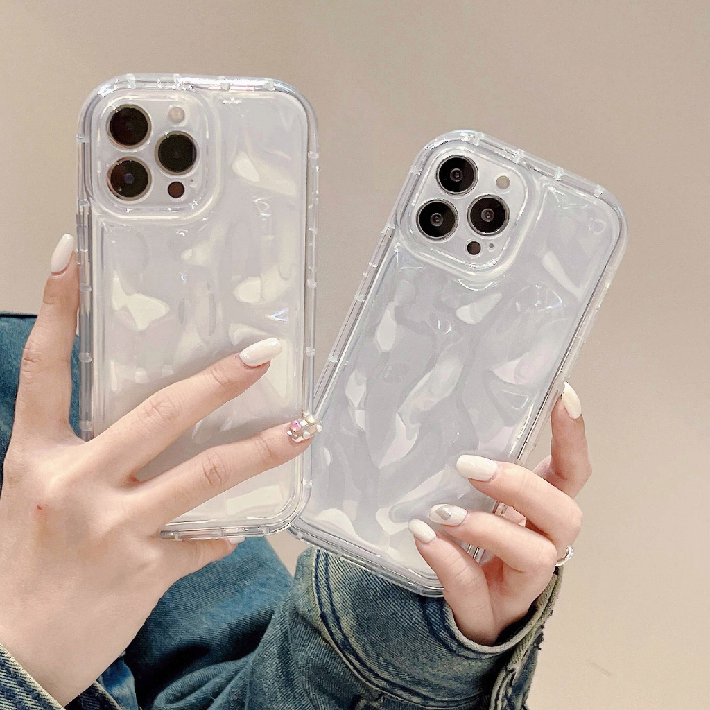 Ốp Điện Thoại TPU Mềm Chống Va Đập Màu Pha Lê Trong Suốt Cho IPhone 14 Pro Max 13 12 11 Pro Max