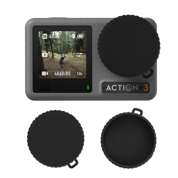 Nắp Bảo Vệ Ống Kính Camera Thể Thao Thông Minh Bằng Silicon Cho DJI Osmo Action 4/Action 3