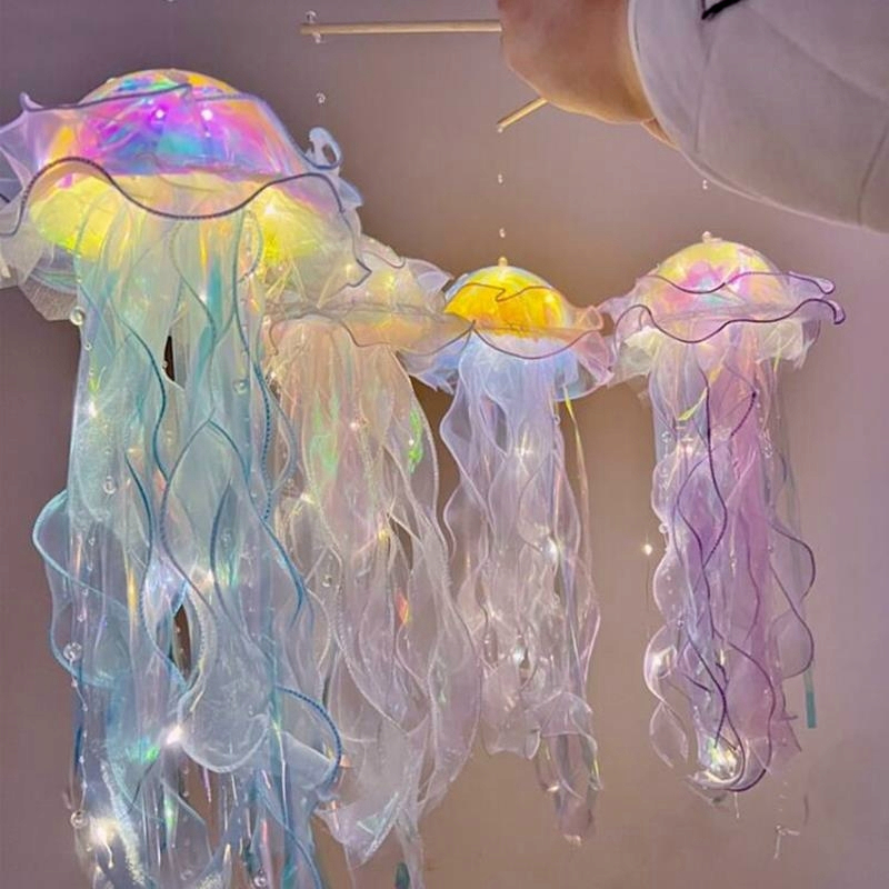 Đèn Lồng Bằng Sứa Biển diy Trang Trí Phòng Ngủ Bé Gái