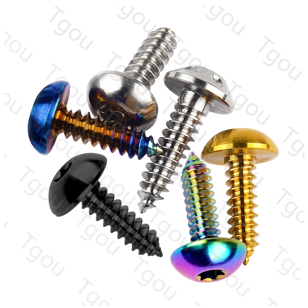 Ốc Vít Hợp Kim Titan M5x17 / 20mm Đầu Bán Nguyệt Cho Dù Xe Máy