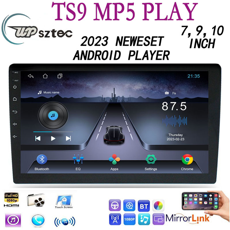 Máy Nghe Nhạc MP5 Player 2 Din TS9 MP5 Màn Hình 7 "9" 10 inch Cho Xe Hơi