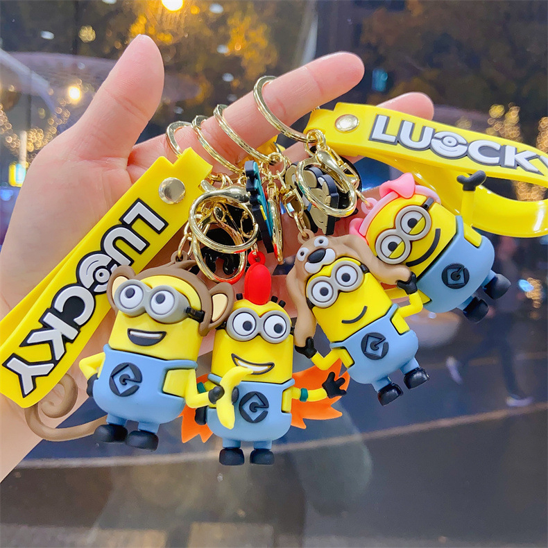 Coffeejoy Phụ Kiện Móc Khóa Treo Xe Hơi / Túi Xách Hình Hoàng Đạo Màu Vàng Sáng Tạo