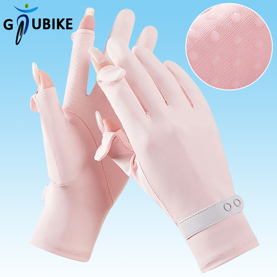 GTUBIKE Găng tay silicone UPF50+ chống nắng/tia uv khi lái xe thể thao ngoài trời cho nam nữ