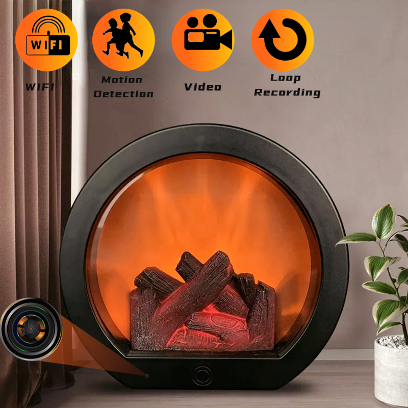 Camera 1080P HD Mini Có Đèn LED Kết Nối WIFI Trang Trí Khách Sạn