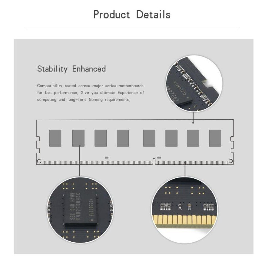 Thẻ Nhớ Walram RAM DIMM / SODIMM 4GB / 8GB DDR3 / DDR3L 1600 / 1333 MHz 240Pin 1.5V / 1.35V Cho Máy Tính