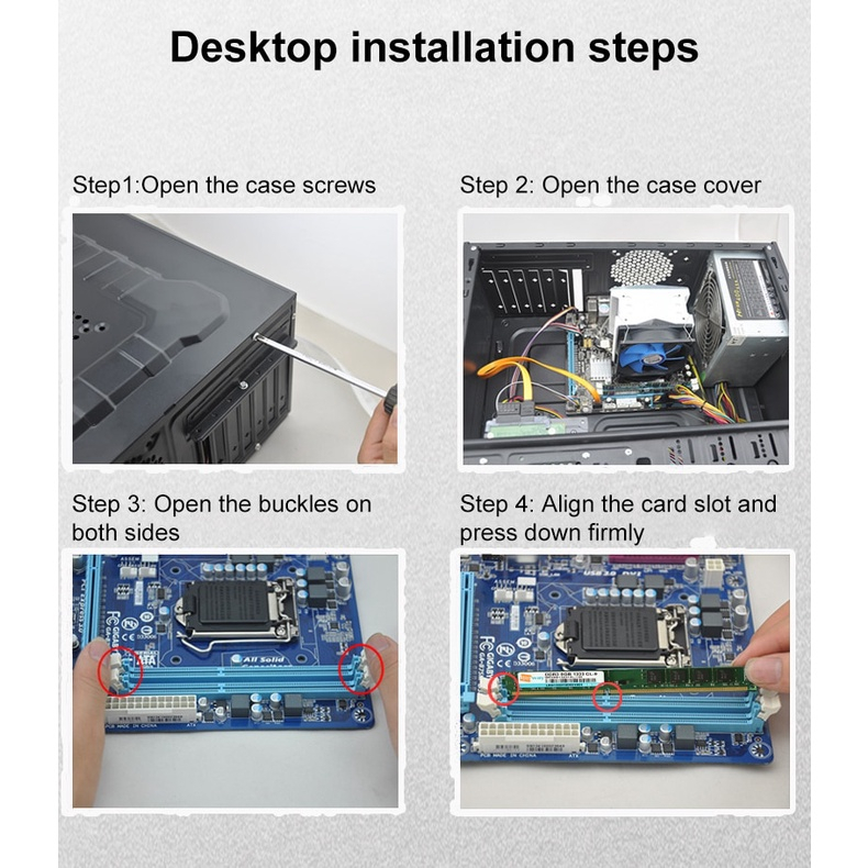 Thẻ Nhớ Walram RAM DIMM / SODIMM 4GB / 8GB DDR3 / DDR3L 1600 / 1333 MHz 240Pin 1.5V / 1.35V Cho Máy Tính