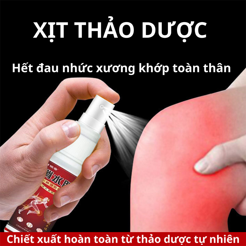Xịt Hết Đau Nhức Xương Khớp Toàn Thân, Chiết Xuất Thảo Dược An Toàn Lành Tính, Mang Lại Hiệu Quả Lâu Dài