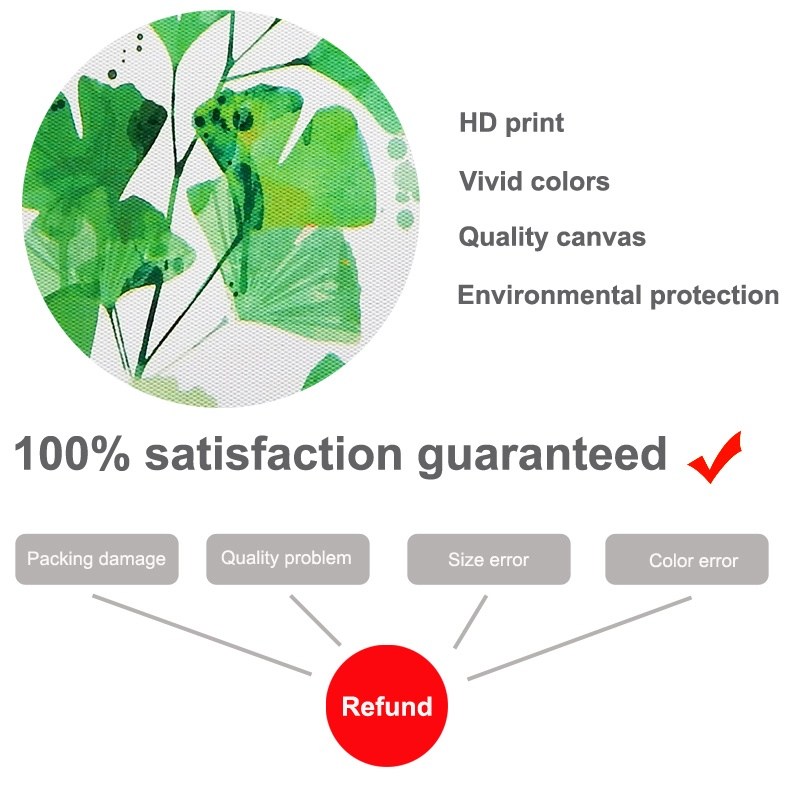 Tranh Vải Bạt Treo Tường In Hình Hoa & Chim Đơn Giản Trang Trí Nhà Cửa