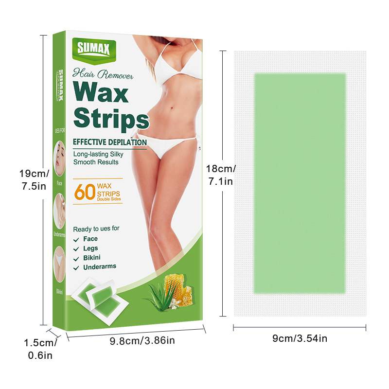 Hộp 60 dải sáp RUOALL wax toàn thân làm đẹp cho nữ