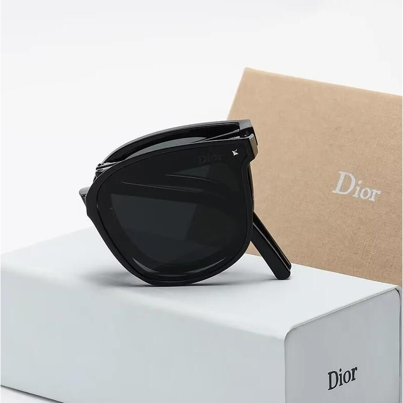 DIOR Kính Mát Gọng Kim Loại Gấp Gọn Chống Tia UV400 Thời Trang 2023 Cho Nam Nữ