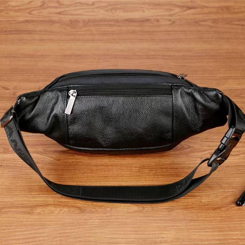 Túi Đeo Chéo Ngực Chất Liệu Da Bò Thời Trang Cá Tính Cho Nam