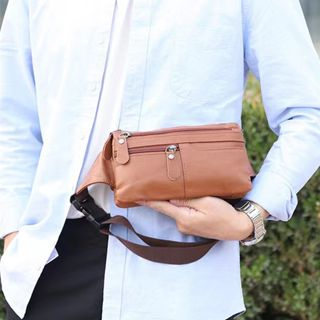 Túi Đeo Hông Bằng Da Bò Thật Đa Năng Tiện Dụng Cho Nam