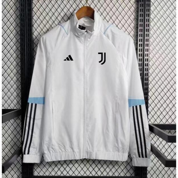 Áo Khoác Bóng Đá Có Mũ Trùm Dài Tay Đội Juventus 2023 2024