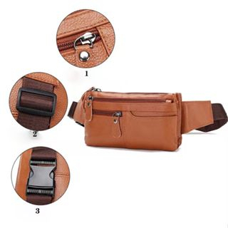 Túi Đeo Hông Bằng Da Bò Thật Đa Năng Tiện Dụng Cho Nam
