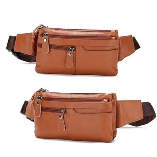 Túi Đeo Hông Bằng Da Bò Thật Đa Năng Tiện Dụng Cho Nam
