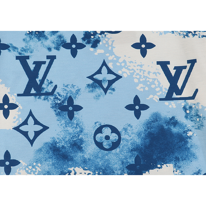 Áo Thun cotton Tay Ngắn Cổ Tròn In Họa Tiết LV Thời Trang unisex