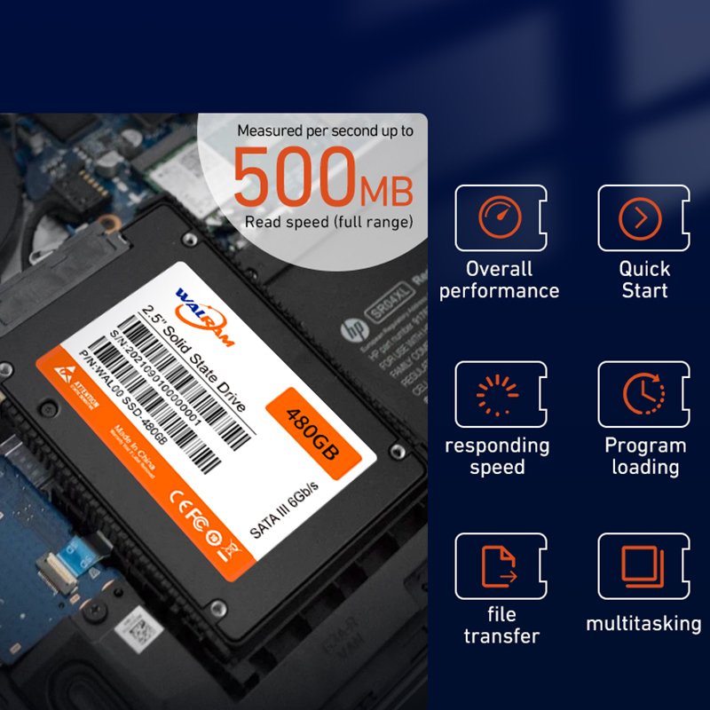Thẻ Nhớ SSD 60GB SATA3 128GB 240GB 120GB 256GB 480GB 512GB HDD 2.5 Inch 500GB