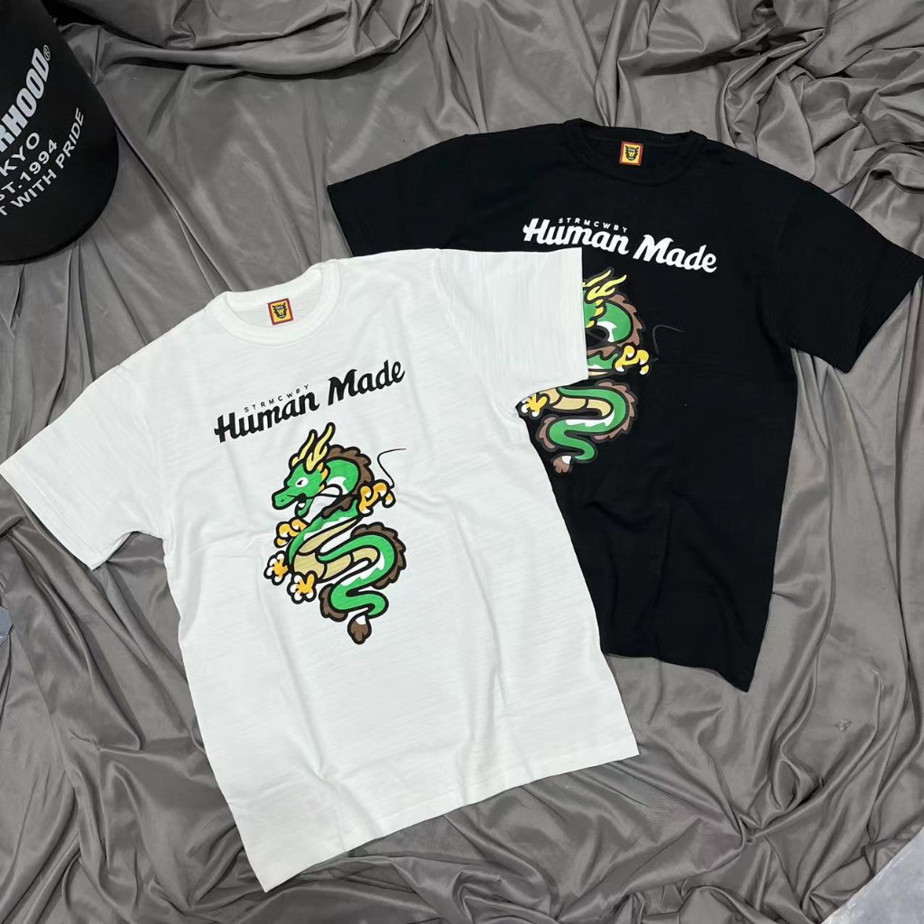 Áo Thun Cotton Không Đường May Tay Ngắn In Hình Rồng Giới Hạn MADE China Size Lớn Cho Cặp Đôi