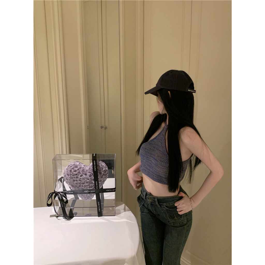 QADCOL Áo Lửng Không Tay Phong Cách Hàn Quốc Thời Trang Mùa Hè Mới Cho Nữ