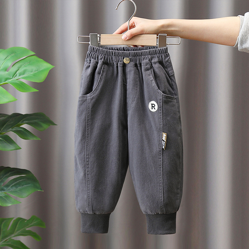 Quần Dài Phong Cách Phương Tây Thời Trang Xuân Thu 2023 Dành Cho Bé Trai