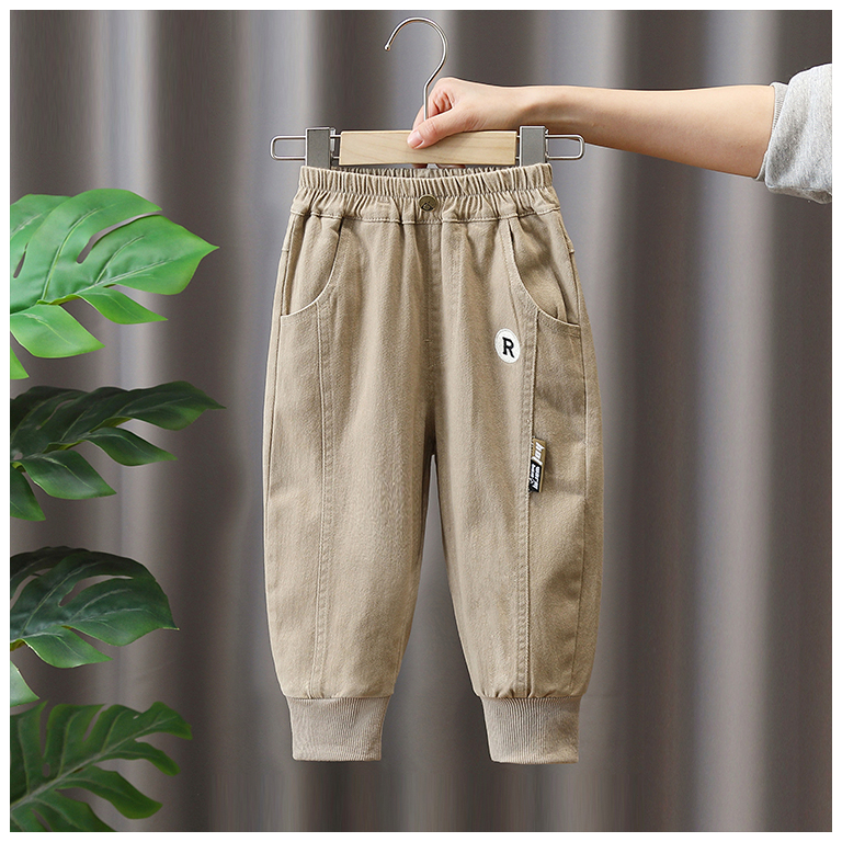 Quần Dài Phong Cách Phương Tây Thời Trang Xuân Thu 2023 Dành Cho Bé Trai