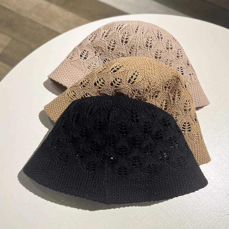 Nón Tai Bèo Dệt Kim Mỏng Thoáng Khí Thời Trang Mùa Hè Phong Cách Nhật Hàn Cho Nữ