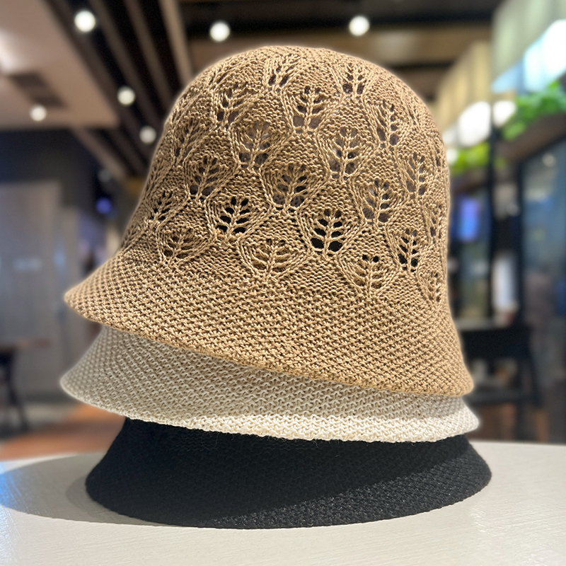 Nón Tai Bèo Dệt Kim Mỏng Thoáng Khí Thời Trang Mùa Hè Phong Cách Nhật Hàn Cho Nữ
