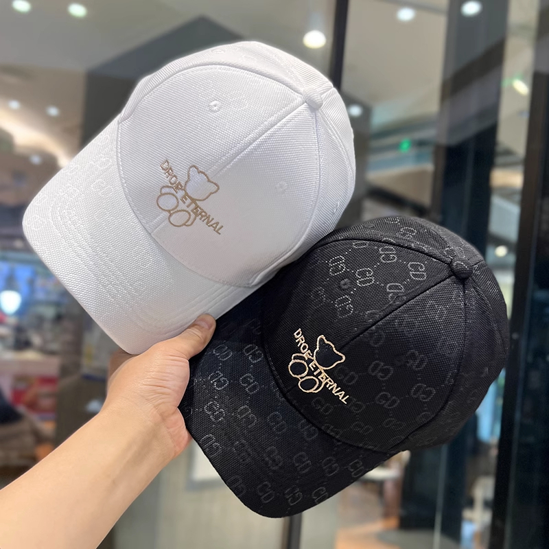 Mũ Lưỡi Trai Chống Nắng In Hình Gấu Dễ Thương Phong Cách Hàn Quốc