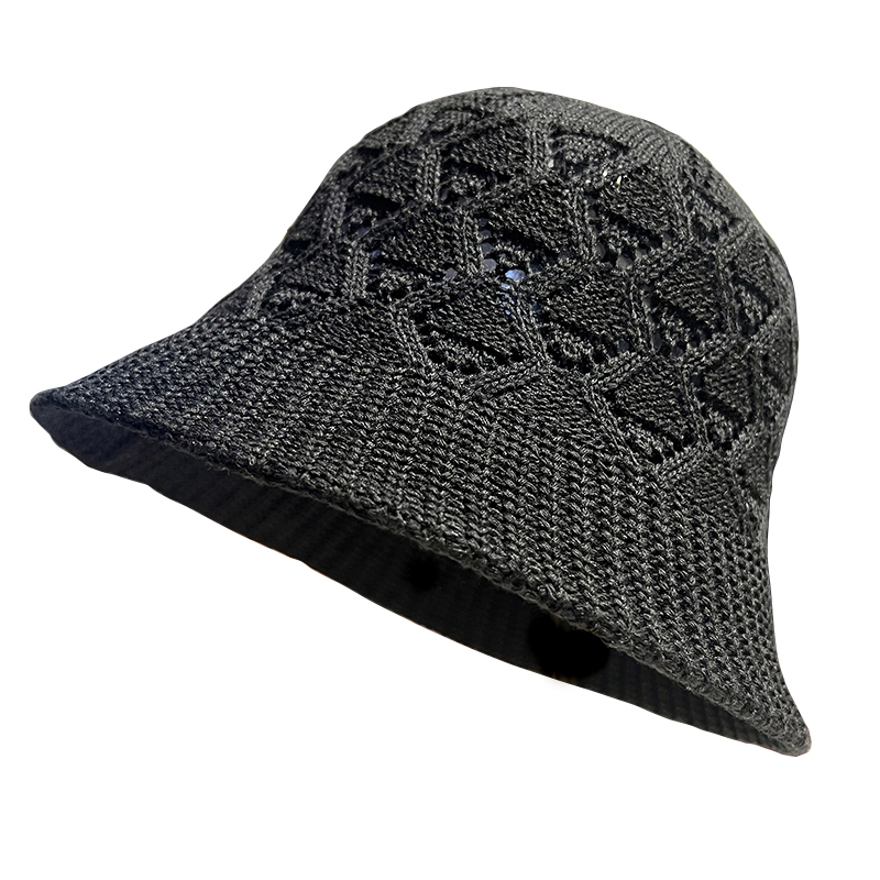 Nón Tai Bèo Đính Đá Thiết Kế Đục Lỗ Thoáng Khí Thời Trang Xuân Hè Phong Cách Hàn Quốc Cho Nữ