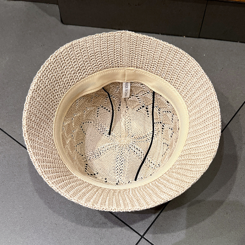 Nón Tai Bèo Đính Đá Thiết Kế Đục Lỗ Thoáng Khí Thời Trang Xuân Hè Phong Cách Hàn Quốc Cho Nữ