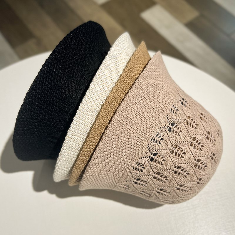 Nón Tai Bèo Dệt Kim Mỏng Thoáng Khí Thời Trang Mùa Hè Phong Cách Nhật Hàn Cho Nữ