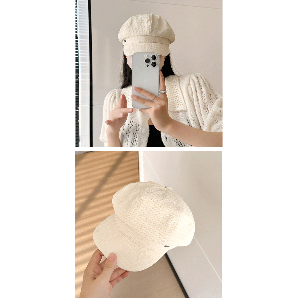 Mũ Beret Mỏng Phong Cách Hàn Quốc Thời Trang Xuân Hè Cho Nữ