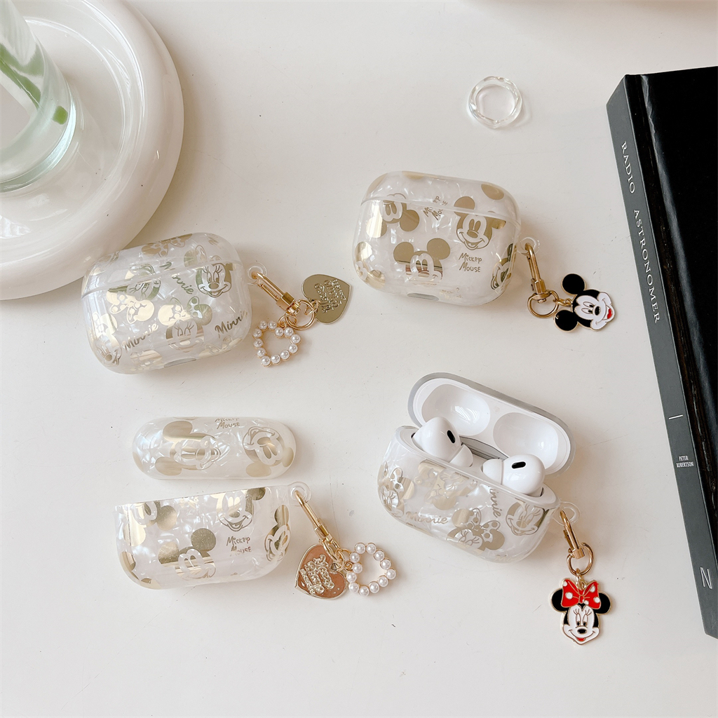 Ốp Bảo Vệ Hộp Đựng Tai Nghe AirPods 1 / 2 / 3 Hình Mickey Minnie Xinh Xắn