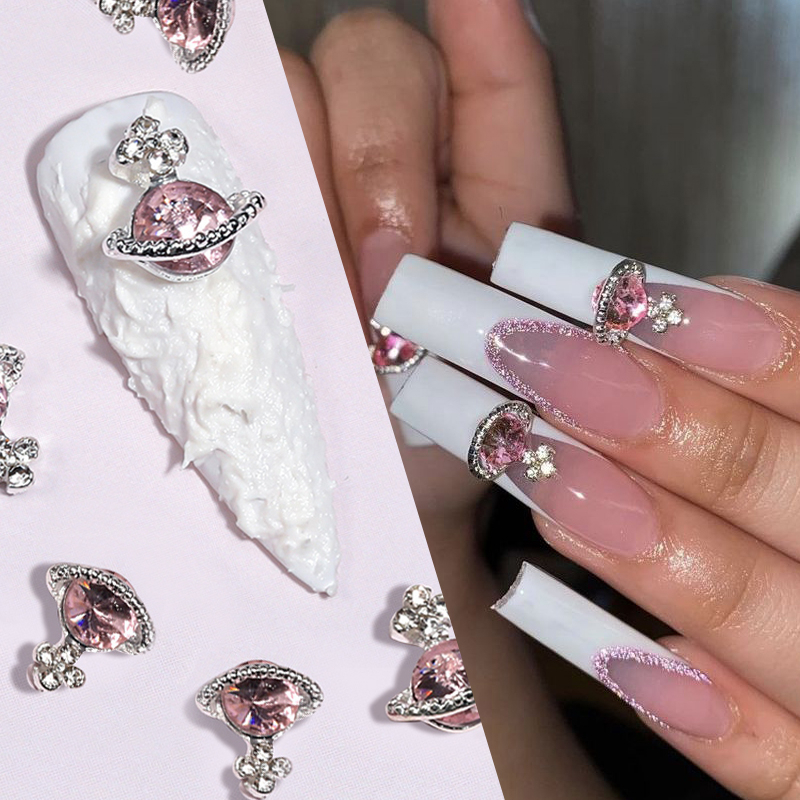 UR SUGAR Bộ 10 Phụ Kiện Trang Trí Móng Tay Lấp Lánh Xinh Xắn