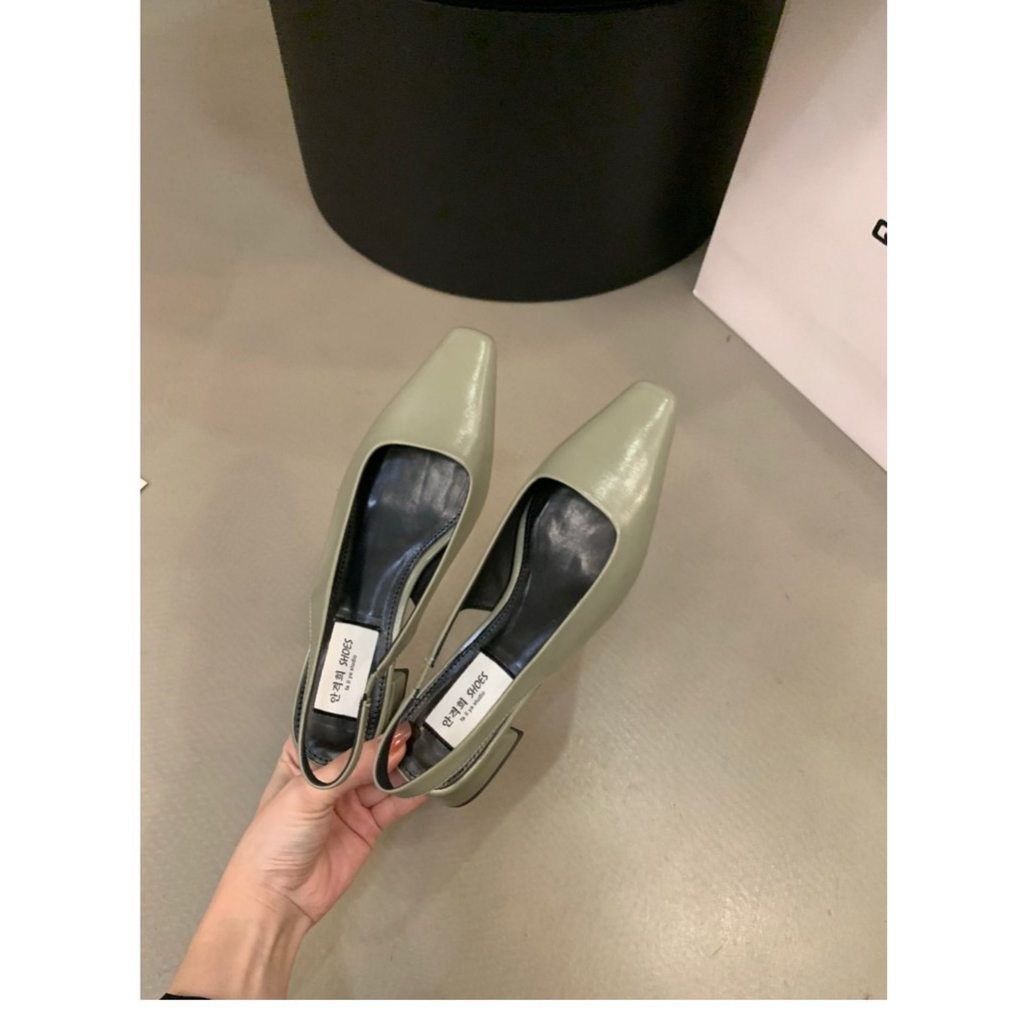 Giày Sandal Cao Gót Mũi Vuông Thời Trang Dành Cho Nữ