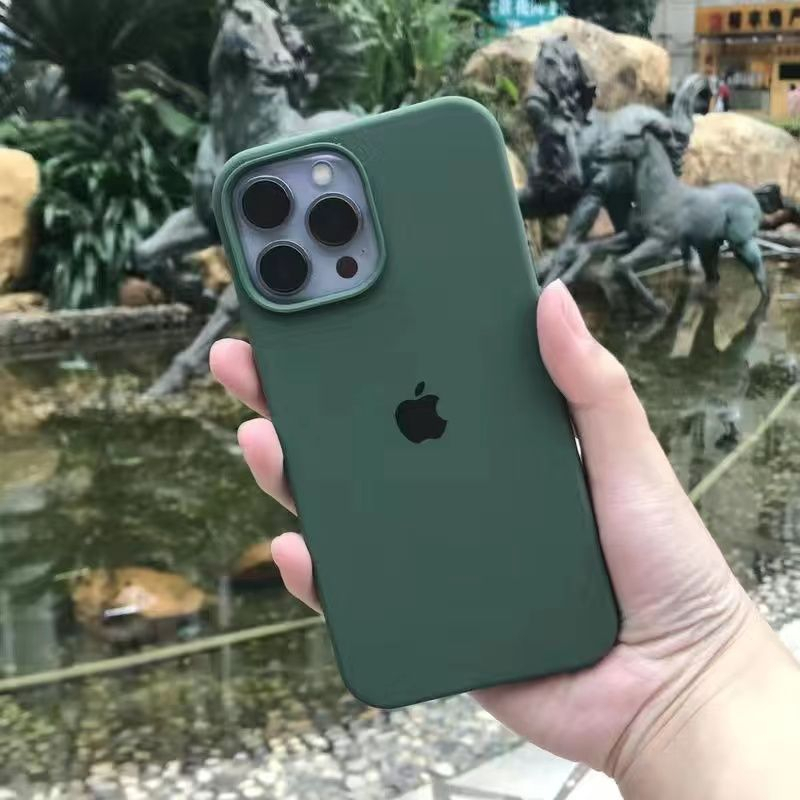 Ốp Điện Thoại silicon Dẻo Vuông Chống Sốc Chống Va Đập Sang Trọng Cho iPhone 14 13 11 12 Pro Max 14 Plus