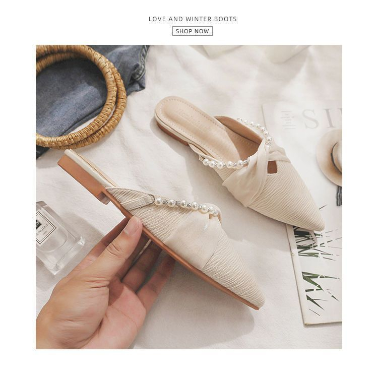 Dép Đế Bằng Mũi Nhọn Thời Trang Dành Cho Nữ