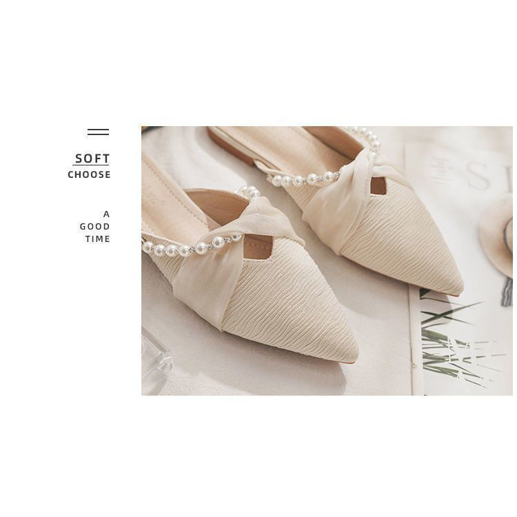 Dép Đế Bằng Mũi Nhọn Thời Trang Dành Cho Nữ