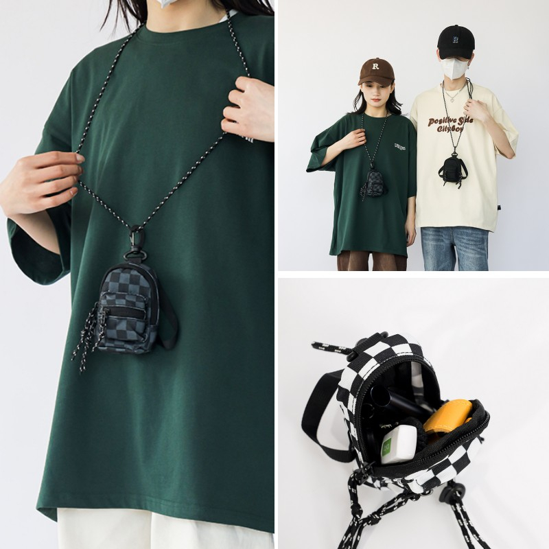 Túi Đeo Chéo Đựng Tai Nghe / Tiền Xu Mini Thời Trang Hàn Quốc Cho Nữ