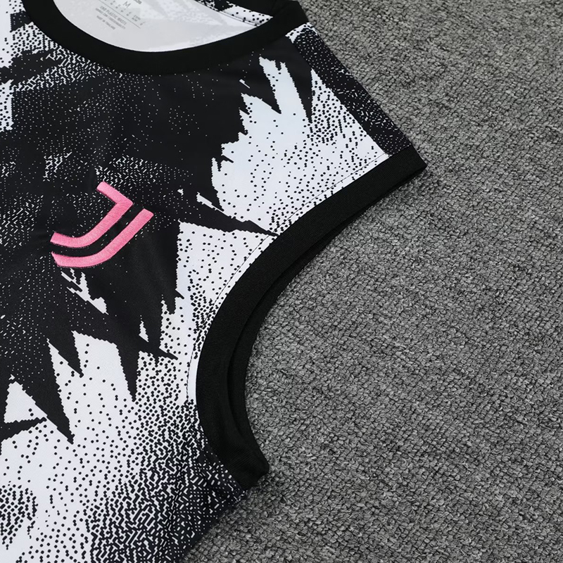 Bộ Áo Ba Lỗ + Quần Short Size S-2XL 2023-24 Juventus Cho Người Tập Đá Banh