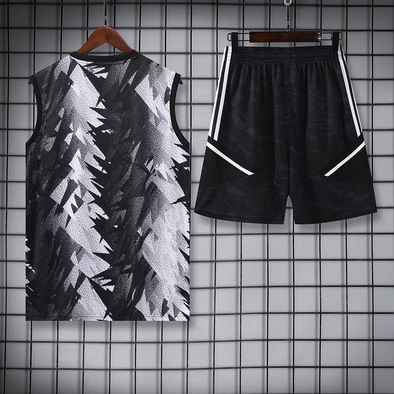 Bộ Áo Ba Lỗ + Quần Short Size S-2XL 2023-24 Juventus Cho Người Tập Đá Banh