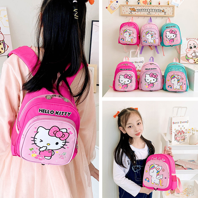 Ba Lô hello kitty Kỳ Lân Cho Bé Đi Học Mẫu Giáo Chất Lượng Cao
