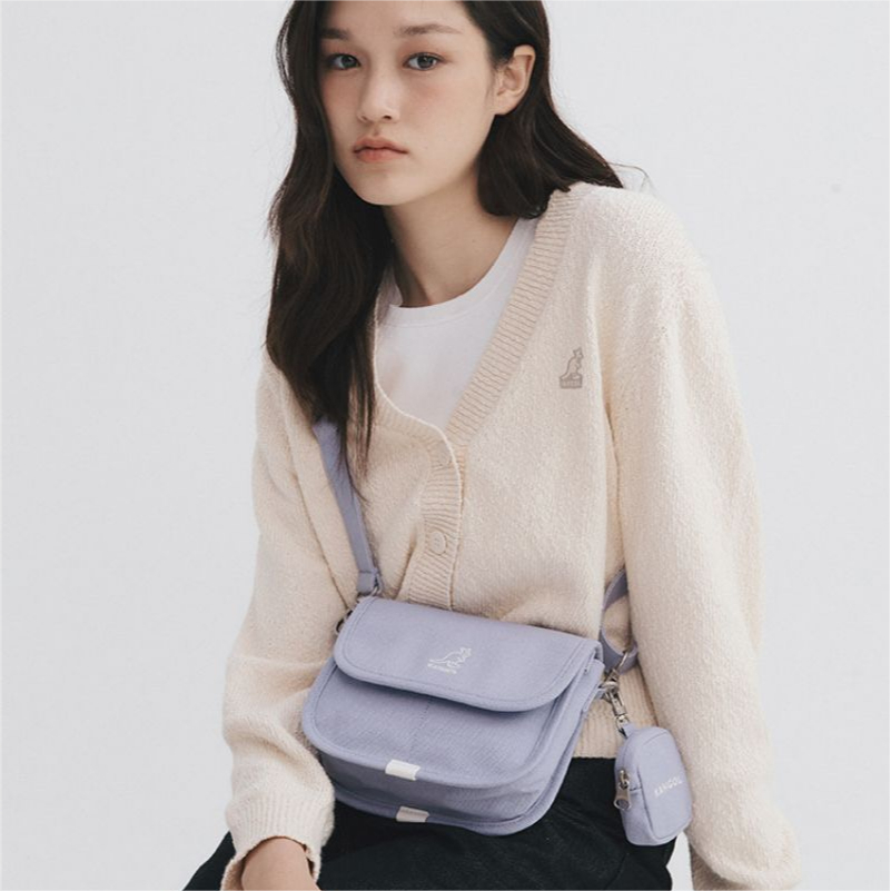 Túi Đeo Chéo Thêu LOGO Kangol 3242 Thời Trang Hàn Quốc