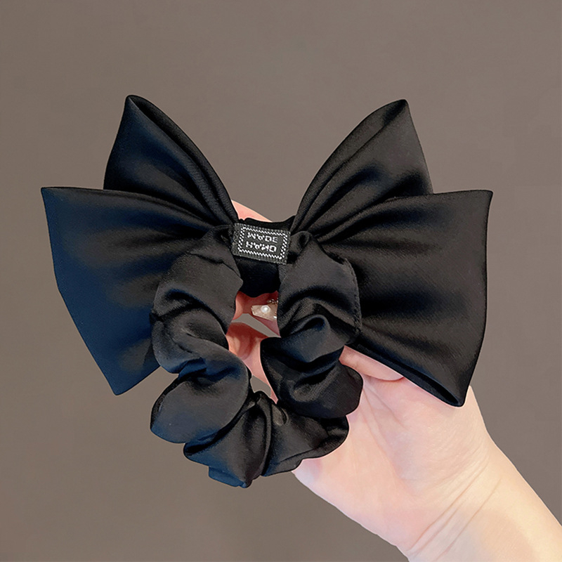 Dây Buộc Tóc Cao Su satin Thắt Nơ Lớn Cho Nữ
