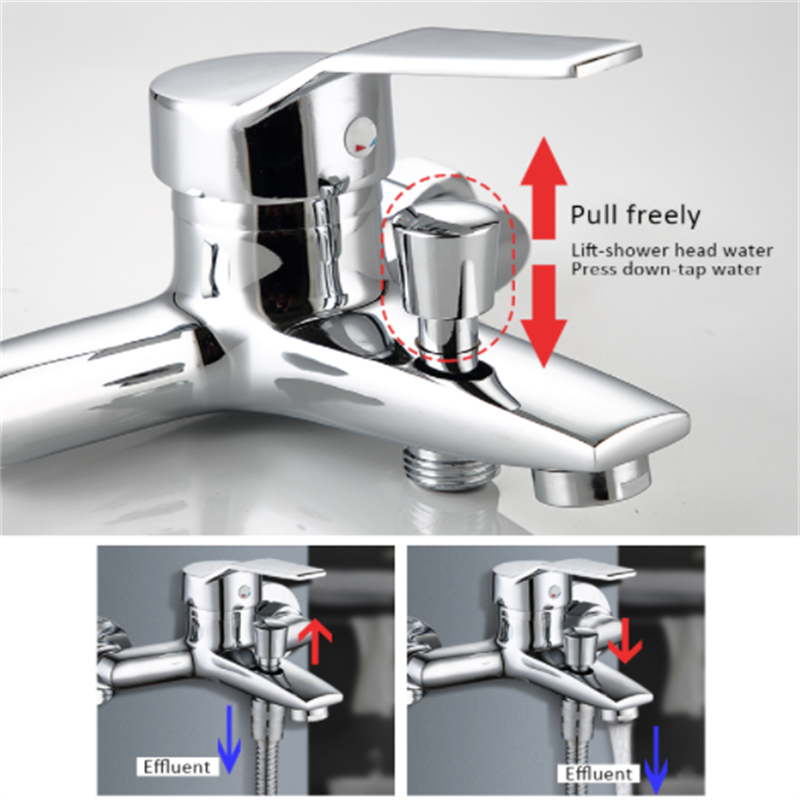 Vòi Nước Nóng Lạnh Bằng Thép Không Gỉ Màu Đen Nhám Cho Nhà Tắm