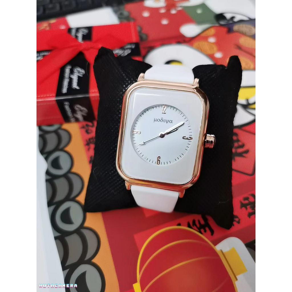 Đồng Hồ Thạch Anh Dạ Quang Mặt Vuông Nhỏ Bằng Silicon Thời Trang Cho Nam Và Nữ