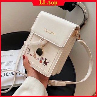 Túi Đeo Chéo Mini Đựng Điện Thoại Có Thể Chạm Màn Hình Cảm Ứng Thời Trang Cho Nữ 2 ngăn thời trang Retro Bags 