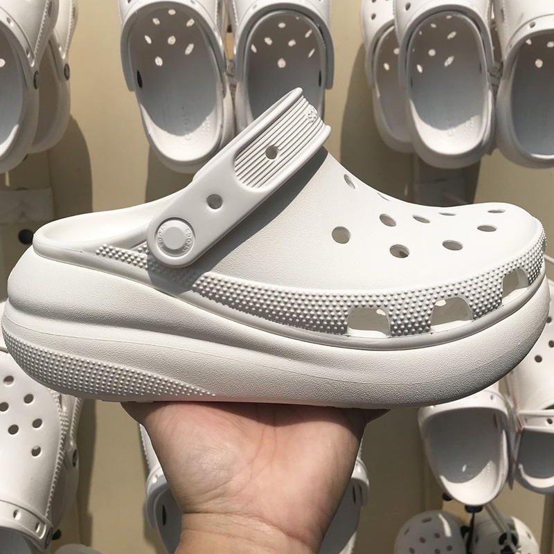 Dép CROCS Chính Hãng Dày 7cm Phong Cách Cổ Điển Thời Trang Đi Biển Cho Nữ 207521