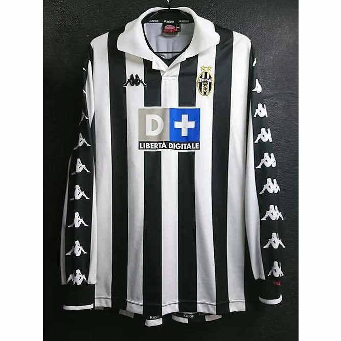 Áo Thun Bóng Đá Dài Tay Đội Nhà Juventus Mùa Giải 1999 / 2000